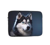 JKIEGOQ Husky Dog Pattern Portable Laptop Sleeve Case - Shockproof Portable Laptop Sleeve Bag 15 inch for Men and Women Business Travel, Office Daily Use