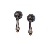 JKJF Antique Bronze Metal Drawer Cabinet Decorative Pull Handle Knob (2 Pack)