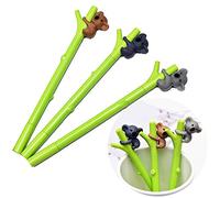 JKJF Cute Koala Ballpoint Gel Pens Office School Student Stationery Kids Gift Writing Supplies, 0.5mm Fine Point Black Ink, 6 Pcs