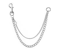 JKJF Punk Jeans Chains Hip Hop Pants Chain Multi Layer Waist Chain Heavy Thick Pocket Chains for Women Men Girls Boys Unisex - Silver Style 5