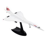Jkjlorey 1/200 Concorde Supersonic Passenger Aircraft Air British Airways Model for Static Display Collection