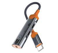 Jkjlorey 1 PCS Headphone Jack Adapter Earphone Converter Type C To 3.5mm Audio Dual Type C A