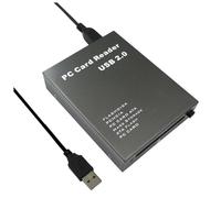 Jkjlorey 1 PCS USB2.0 PCMCIA Card Reader Card Reader PC Card Reader Iron Gray Aluminum Alloy USB 2.0 to PC PCMCIA Adapter Flash Disk Memory Card Reader