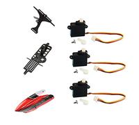 Jkjlorey 1 Set XK K110 Upgrade K110S Canopy Servo Main Frame and Servo Plate for XK K110 K110S RC Helicopter Upgrade Parts