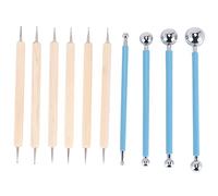 Jkjlorey 10 Piece Dotting Tools Ball Styluses for Mandala Rock Painting, Pottery Clay Craft, Embossing Art
