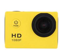 Jkjlorey 1080P HD Action Camera LCD Screen Waterproof 30m Sports Action Cam for Bicycle, Motorcycle, Skiing, Diving Yellow