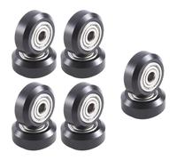 Jkjlorey 10Pcs Big Plastic Pulley Wheel with Bearing Idler Pulley Gear for 3D Printer