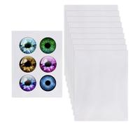 Jkjlorey 10Pcs Fursuit Eye Mesh,11.8x8.6 Inch Black Costume Eye Net, 0.5mm PVC Dust Mesh Plastic Mesh Sheet for Furries Cosplay A