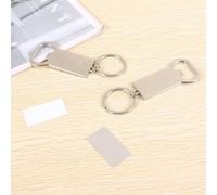 Jkjlorey 10Pcs Sublimation Keychain Blanks - Sublimation Keychain Case or Metal Sublimation Bottle Opener for Heat Transfer,Set A