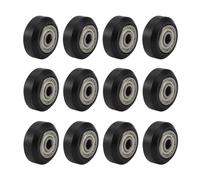 Jkjlorey 12 Pcs 625Zz Plastic Pulley Wheels with Bearings Gear for 3D Printer Compatible with -10 / -10S / CNC Router Hybrid