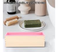 Jkjlorey 1200G DIY Soap Wooden Soap Mold Box Silicone Liner Rectangular Loaf Swirl Soap Mold Tool DIY Soap Candle Mold Mold Making Tool