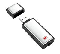 Jkjlorey 16GB Mini Voice Recorder, Noise Reduction USB Digital Audio Recorder for Lecture,Interview,Meeting Class