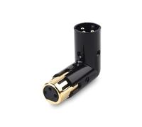 Jkjlorey 1Pcs 3Pin XLR Angle Adapter Adjustable Male to Female Right Angle XLR Adapter XLR 90 Degree Adapter