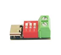 Jkjlorey 1PCS Type-C PD QC Trigger 5V-20V DC Adjustable Voltage Power Module Dial Adjustment Voltage Fast Charging Decoy Module Easy Install Easy to Use