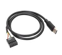 Jkjlorey 1Pcs USB 9Pin to USB Type C Cable for Computer Motherboard to USBC Secondary Screen PC LCD Screen 9Pin USB Cable Adapter Easy to Use