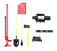 Jkjlorey 1Set Luggage Rack Winch Shovel Tank Ax Decoration for Rc Model Cars Spare Parts Simulation Climbing Car Scx10 D90