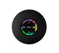 Jkjlorey 1Set Mini Bluetooth Speaker RGB Light Bluetooth Suction Cup Speaker Portable, Black