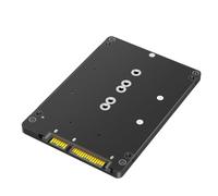 Jkjlorey 2 in 1 SSD Adapter Combine M.2 NGFF Key B & MSATA to 2.5inch 3 Adapter Converter External SSD Case Box