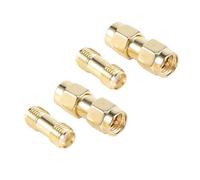 Jkjlorey 2 Pcs SMA Male to SMA Male Plug+ 2 Pcs SMA Female to SMA Female Jack Coaxial Adapter Connector