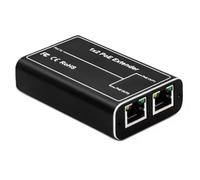 Jkjlorey 2 Port POE Extender, IEEE 802.3af/At PoE+ Standard, 10/100Mbps, POE Repeater 100 Meters(328 Ft), Extender PoE Input: 30W