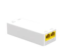 Jkjlorey 2 Port POE Repeater 10/100Mbps 1 to 2 PoE Extender with IEEE802.3Af/At Plug&Play 48V for PoE Switch NVR IP Camera AP Spare Parts Accessories