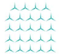 Jkjlorey 24PCS 51466 V2 FPV Propeller 5inch 3 Blade Propeller Drones Propeller for FPV RC Racing Drone D