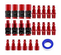 Jkjlorey 25Pcs Air Coupler and Air Plug Kit,1/4-Inch NPT Fittings,Air Fitting Set for Air Compressor,Air Hose Connect Fittings