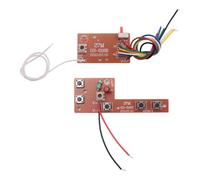 Jkjlorey 2PCS 5CH RC Remote Control 27MHz Circuit PCB Transmitter and Receiver Board Car Radio System Accessories 20-25M