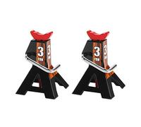 Jkjlorey 2PCS Metal 3 Ton Simulated Jack Height Adjustable Repair Bracket Scene Tool Lifting Jack for 1/10 TRX4 D90 CC01 RC Climbing Car Black (Toy Model)