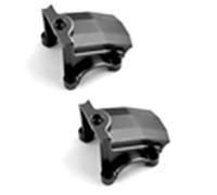 Jkjlorey 2Pcs Metal Front and Rear Differential Cover Cover for 1/5 Xmaxx 6S 8S RC Car Upgrade Parts,1