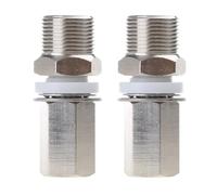 Jkjlorey 2Pcs S216 3/8-24 to SO239 Antenna Mount Adapter SO-239 to 3/8-24 Threaded Antenna Mount Adapter for CB Ham Radio Antenna