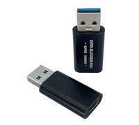 Jkjlorey 2Pcs USB Data Blocker USB-C to USB-A Data Blocker Protect Against Juice Jacking Support Quick Charge Stop Data Theft