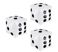 Jkjlorey 3 Pack Jumbo Inflatable Dice Game Pool Inflatable Dice Large Inflatable Dice 12 Inch for Game Pool Toys