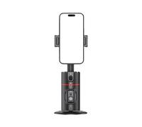 Jkjlorey 360° Auto Face Tracking Tripod Auto Tracking Phone Holder Rechargeable Smart Shoots Stand for Video Recording Smart Shoots Stand with Rechargeable Battery