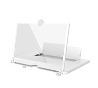 Jkjlorey 3D HD Mobile Phone Screen Magnifier Movie Video Stand Amplifier Desktop Phone Holder 18 Inch,A 1 Piece
