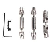 Jkjlorey 3Pcs Metal Drive Shaft CVD for B16 B36 Q60 Q63 Q64 MN77 FY004 6WD 6X6 1/16 RC Car Upgrade Parts