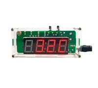 Jkjlorey 4-Digit Digital DIY Clock Kits with Acrylic Shell, DIY Alarm Clock Soldering Practice Kit for Learning Electronics,C