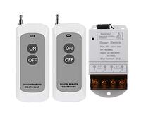 Jkjlorey 433MHZ Wireless Remote Switch AC 110V/120V/220V/ 30A 1CH Relay Remote Control Light Switches for Pump Security System