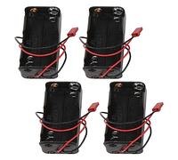 Jkjlorey 4Pack 6V 4XAA Battery Container Case Holder Pack Box JST Plug Receiver for Redcat 1/8 1/10 RC Nitro Power Car Truck