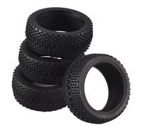 Jkjlorey 4Pcs 110mm 1/8 RC Off-Road Car Rubber Tire Tyre for Redcat MP9 Hobao Upgrade Parts