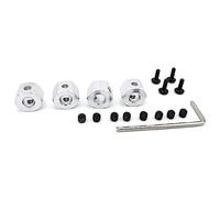 Jkjlorey 4PCS 5mm to 12mm Metal Combiner Wheel Hub Hex Adapter for D12 C14 C24 C34 MN D90 D91 MN99S RC Car Upgrade Parts,