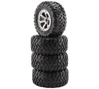 Jkjlorey 4Pcs 73mm Tire Tyre Wheel for C14 C24 B24 B36 MN D90 MN-90 MN99S FY003 FY004 RC Car Upgrade Parts Accessories