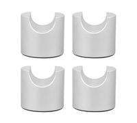 Jkjlorey 4pcs HIFI Cable Stand Booster Holder Support Frame Anti-Shock Foot Multi-Function Speaker Cable Trailing Pad Silver