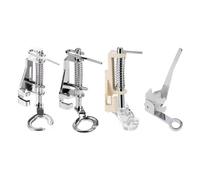 Jkjlorey 4PCS Large Metal Darning/Free Motion Presser Foot Set for Low Shank Singer, & More Sewing Machines