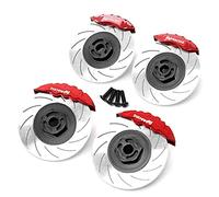 Jkjlorey 4Pcs Metal 12Mm Wheels Hub Rim Brake Disc Caliper for 3RACING D5S D5 1/10 RC Car Upgrade Parts,3