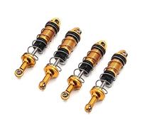 Jkjlorey 4Pcs Metal Damper for SCY 16101 16102 16103 1/16 RC Car Upgrades Parts Accessories,Yellow