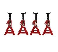 Jkjlorey 4Pcs Metal Height Adjustable 6 Ton Jack Repair Stand for 1/10 RC Crawler Car Axial SCX10 90046 TRX4 TRX6 D90,1