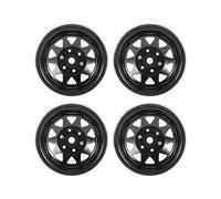 Jkjlorey 4PCS Wagon 1.9 Metal Beadlock Wheel Hub Rim for 1/10 RC Crawler Axial SCX10 90046 TRX4 D90,4