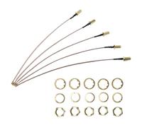 Jkjlorey 5 Pcs SMA Connector Cable Female to UFL/U.FL/IPX/or NO Connector Coax Adapter Assembly RG178 Pigtail Cable
