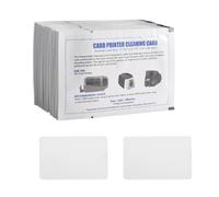 Jkjlorey 50 PCS Dual Side Card Reader Cleaner White Plastic POS Swipe Terminal Cleaning Cards
